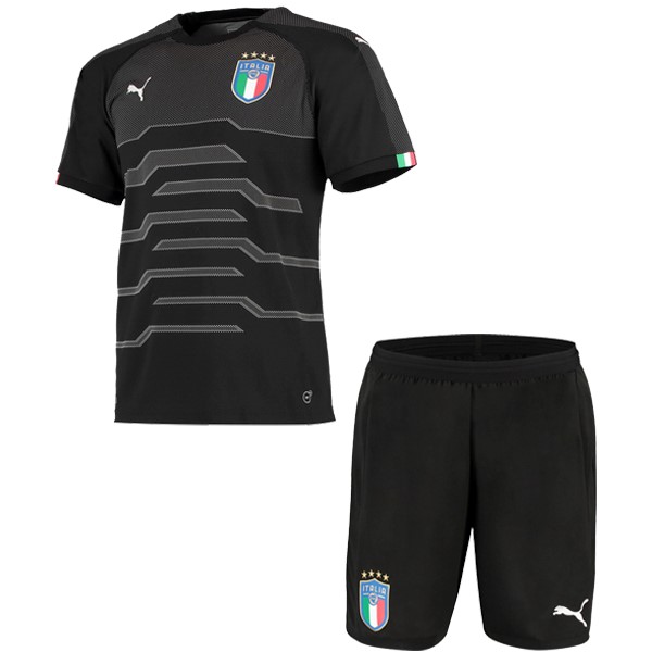 Maillot Football Italie Enfant Gardien 2018 Noir